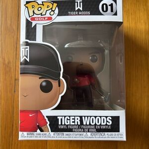 Pop Golf Figure with Red and Black Attire